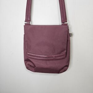 TUMI Ballistic Nylon w/Leather Trim Slim Flap Messenger Bag Travel